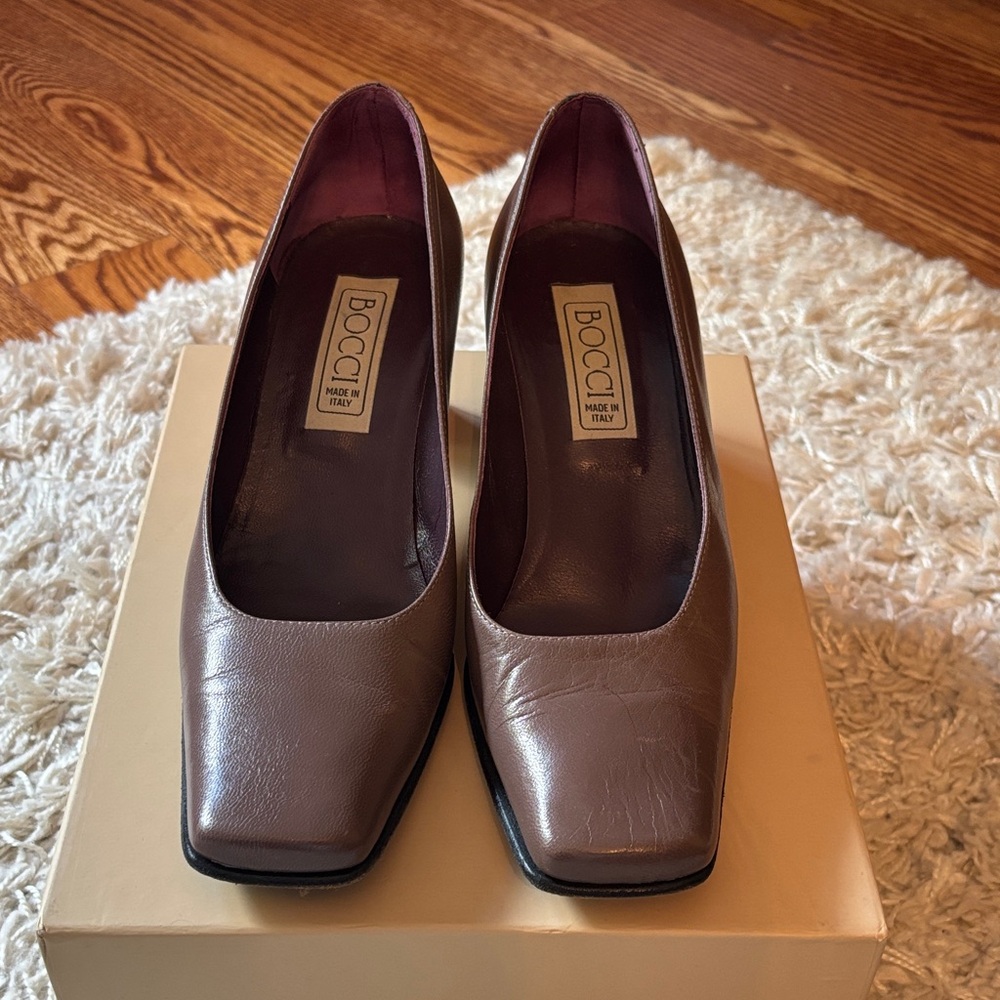 BOCCI rare vintage Women's Brown Leather Heels